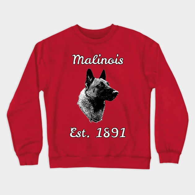 Malinois - Est. 1891 Crewneck Sweatshirt by childofthecorn